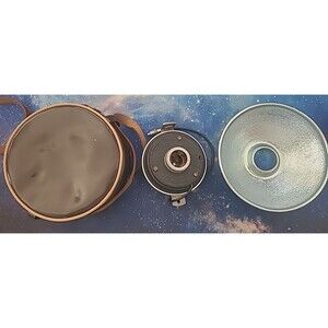 Vintage Camera Flash Bulb Holder W/ Mounting Arm And Case Made In Germany